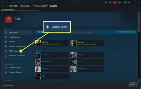 how to add a friend to steam.